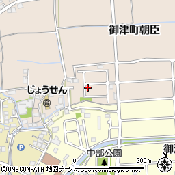 兵庫県たつの市御津町朝臣122-6周辺の地図