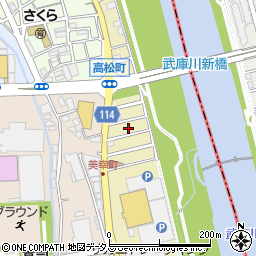 兵庫県宝塚市美幸町7周辺の地図