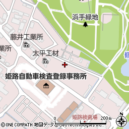 兵庫県姫路市飾磨区中島3293周辺の地図