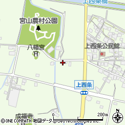 兵庫県加古川市八幡町上西条605周辺の地図