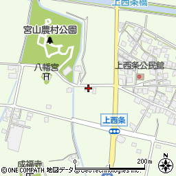 兵庫県加古川市八幡町上西条604周辺の地図