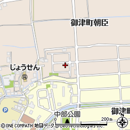兵庫県たつの市御津町朝臣118周辺の地図