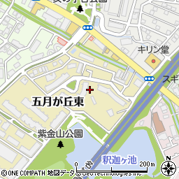 大阪府吹田市五月が丘東2周辺の地図
