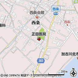 正田医院周辺の地図