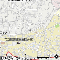 大阪府枚方市香里園山之手町49-70周辺の地図