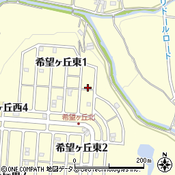 三重県伊賀市希望ヶ丘東1丁目9周辺の地図