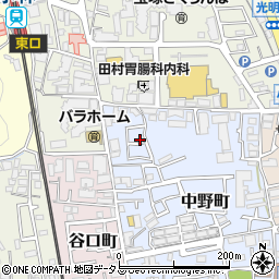 中野町テラスハウス周辺の地図