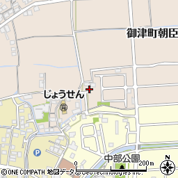 兵庫県たつの市御津町朝臣127-13周辺の地図