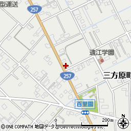浜松三方原郵便局周辺の地図