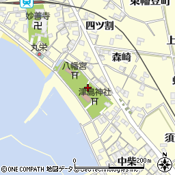 愛知県西尾市東幡豆町宮後周辺の地図