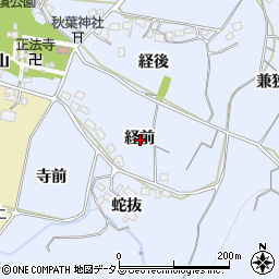 愛知県西尾市吉良町乙川経前周辺の地図