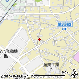 静岡県浜松市浜名区横須賀1655周辺の地図