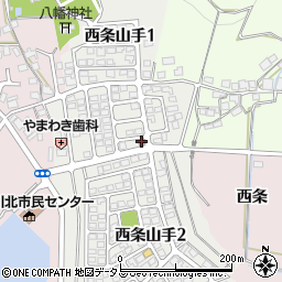 加古川西条山手郵便局周辺の地図