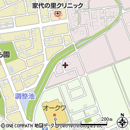 静岡県掛川市家代21周辺の地図