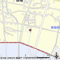 静岡県浜松市浜名区善地662周辺の地図