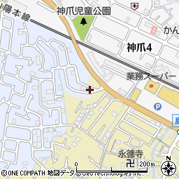 兵庫県高砂市米田町神爪241周辺の地図