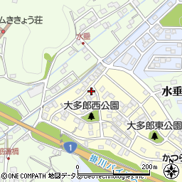 静岡県掛川市大多郎43周辺の地図