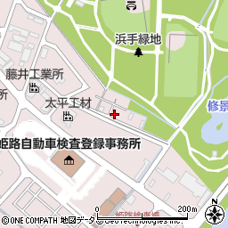 兵庫県姫路市飾磨区中島2397-8周辺の地図