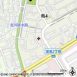 アラマークユニフォームサービスジャパン株式会社　大阪営業所周辺の地図