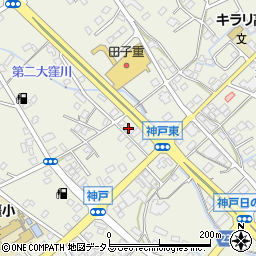 静岡県榛原郡吉田町神戸1640周辺の地図
