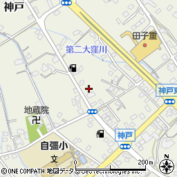 静岡県榛原郡吉田町神戸1674-2周辺の地図