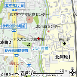 兵庫県伊丹市北本町3丁目162周辺の地図