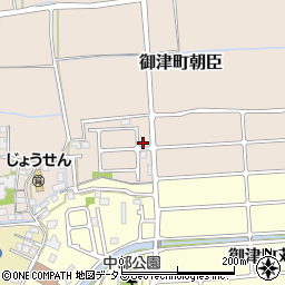 兵庫県たつの市御津町朝臣117-3周辺の地図
