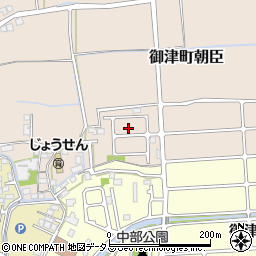 兵庫県たつの市御津町朝臣118-17周辺の地図