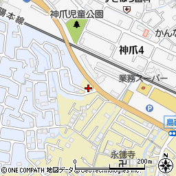 兵庫県高砂市米田町神爪240周辺の地図