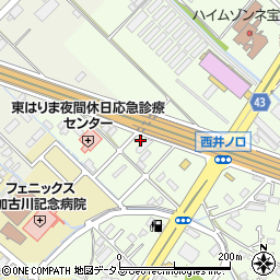 兵庫県加古川市東神吉町西井ノ口373周辺の地図