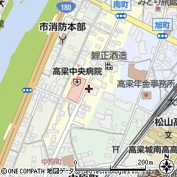 高梁中央病院周辺の地図