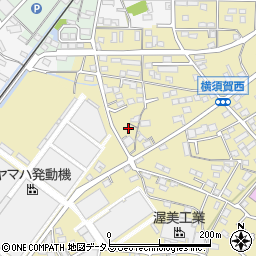 静岡県浜松市浜名区横須賀1658-1周辺の地図