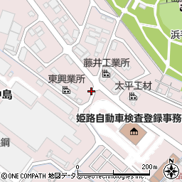 兵庫県姫路市飾磨区中島3327周辺の地図