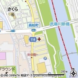 兵庫県宝塚市美幸町6周辺の地図
