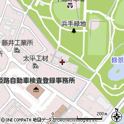 兵庫県姫路市飾磨区中島2397-6周辺の地図