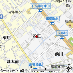愛知県豊橋市瓜郷町（改正）周辺の地図