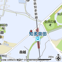 知多奥田駅周辺の地図