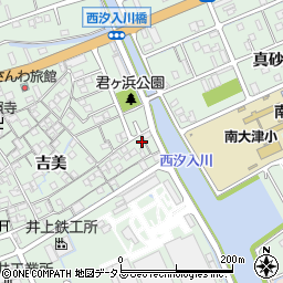 兵庫県姫路市大津区吉美335周辺の地図
