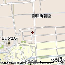 兵庫県たつの市御津町朝臣117周辺の地図
