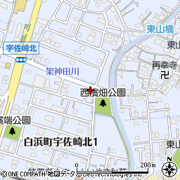 兵庫県姫路市東山1312-12周辺の地図