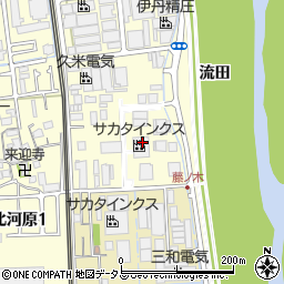 サカタインクス株式会社　大阪工場生産技術本部包装製造部周辺の地図