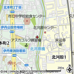 エーベル伊丹弐番館周辺の地図