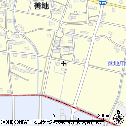 静岡県浜松市浜名区善地663周辺の地図