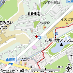 関西みらい銀行千里丘支店周辺の地図
