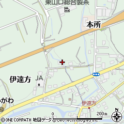 静岡県掛川市伊達方周辺の地図