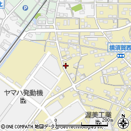 静岡県浜松市浜名区横須賀1650周辺の地図