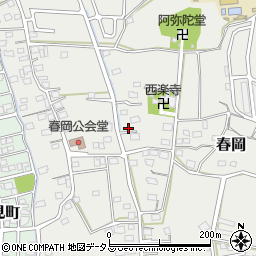 静岡県袋井市春岡908周辺の地図