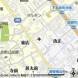 愛知県豊橋市下五井町茶屋前46-2周辺の地図