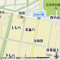 愛知県西尾市吉良町白浜新田北五六周辺の地図