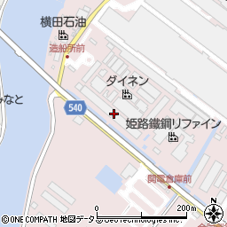 飾磨臨海大橋周辺の地図